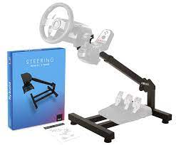 Stores vertically to save space. Amazon Com Racing Wheel Stand Steering Wheel Stand Sim Racing Stand With Shifter Compatible With Logitech G25 G27 G29 G920 Thrustmaster Ferrari Xbox One Fanatec With Adjustable Wheel Angle And Arm Length