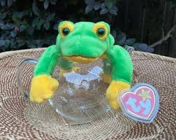 Ty Beanie Baby Frog Etsy