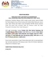 Satelit) 02 kod dalam negeri ke singapura (dihentikan penggunaan selepas 30 jun 2017) 03 selangor, kuala lumpur putrajaya dan genting. Berita Rtm On Twitter 23 Mei Penilaian Akhir Ujian Bertulis Peperiksaan Sijil Vokasional Malaysia Svm Semester3 Sesi1 2019 Yang Berlangsung Hari Ini Diteruskan Mengikut Jadual Kempendidikan Kpm Svm Rtm Beritartm Https T Co R26394hr5w