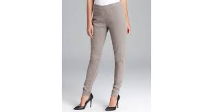 Dkny Gray Pull On Pants With Seaming And Ponte Insets Lyst