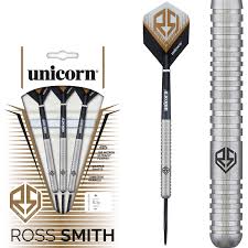 Ross Smith Natural 90% Tungsten Steel Tip Darts by Unicorn