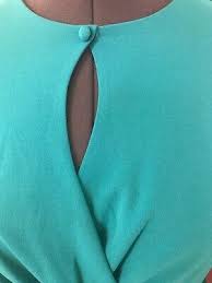 NM NEIMAN MARCUS Teal Long Sleeve Skater Dress with Keyhole Size 10