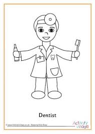 Who Help Us Colouring Pages People Who Help Us Community Helpers Theme Dentist Crafts