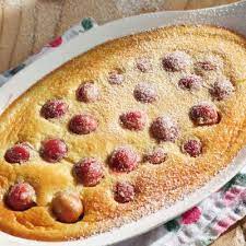 franzosischer kirsch clafoutis rezept rezepte lebensmittel essen dessert ideen