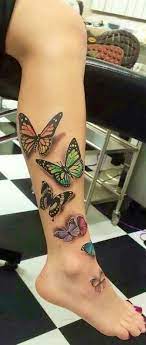 Butterflies Leg Tat Butterfly Leg Tattoos Butterfly Tattoos For Women Butterfly Tattoo Designs