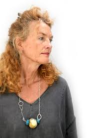 Sandy Shell and Turquoise Bead Silver necklace