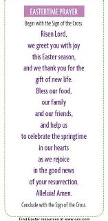 Use This Prayer At Dinner Throughout The Easter Season Easter Prayers Catholic Easter Prayer Catholic Easter