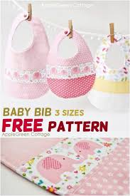Baby applique baby embroidery embroidery flowers pattern embroidery monogram baby sheets baby bedding sets love you baby cross stitch baby linens and lace. Baby Bib Pattern Free Bib Pattern In 3 Sizes Applegreen Cottage
