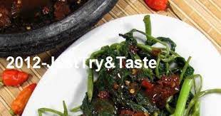 Rujak Kangkung Resep Makanan Makanan Resep
