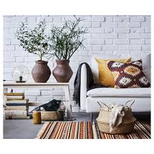 Sanela Cushion Cover Golden Brown 20x20 50x50 Cm Ikea Nature Inspired Living Room Decor Ikea Living Room Home Decor