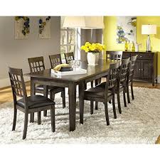 Measuring only 29.92 h x 29.13 w x 29.13 d (table) and 36.02 h x 15.75 w x 18.90 d (chair), this set can be ideally placed in any dining room, living room or kitchen. A America Bristol Point 10 Piece Dining Set In Warm Gray Solid Wood Dining Set Extension Dining Table Rectangular Dining Table