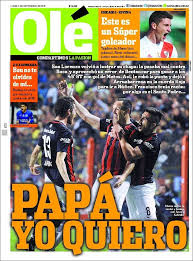 The initial goals odds is 3.25; Newspaper Ole Argentina Newspapers In Argentina Monday S Edition September 7 Of 2015 Kiosko Net