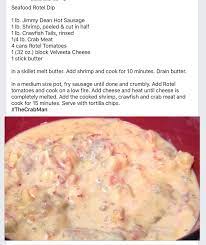 Seafood Rotel Dip Rotel Dip Food Dishes Seafood Dip