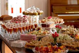 Buffet Table Settings Tea Party Food Christmas Buffet Buffet Food