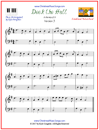 If you want to find easy piano songs that are relatively simple to play, you need to look somewhere other than classical tunes. Deck The Halls Piano Sheet Music Free Printable Pdf