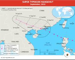 Typhoon Mangkhut Path Map Track Map And Updates On The