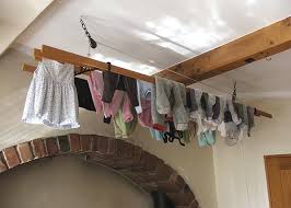 Sash cord pulley rope for clothes airer dryer kitchen rack laundry ceiling drier. Drying Rack On A Pulley System Laundry Room Design Small Laundry Rooms Laundry Room