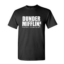 Dunder mifflin paper company, inc. Gooder Deals Dunder Mifflin Paper Inc Office Tv Show Mens Cotton T Shirt Walmart Com Walmart Com