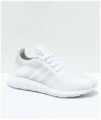 A timeless silhouette that should be a part of every sneaker rotation. Adidas Swift White Rose Gold Shoes Shoes Sport Women Shoessportwomen Set Yourself Apart With The E Adidas White Shoes Rose Gold Shoes Tennis Shoes Outfit