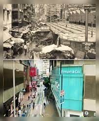 1970s 現在銅鑼灣羅素街由電車廠到今天時代廣場 歴史時空 british hong kong hong kong kong