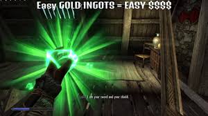 Skyrim Special Edition Unlimited Gold Ingots With Transmute Spell How To Find Transmute Youtube The item id for gold ingot in skyrim (steam, pc & mac), along with the console commands required to spawn it. skyrim special edition unlimited gold ingots with transmute spell how to find transmute