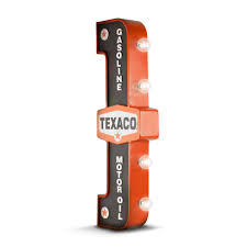 Officially Licensed Texaco Gasoline Motor Oil Gas Station Led Sign Led Signs Marquee Sign Vintage Marquee Sign