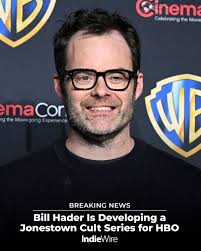 Bill Hader is co-writing a series about Jonestown, founded by cult leader  Jim Jones. More details:  https://www.indiewire.com/news/breaking-news/bill-hader-jonestown-hbo-series-1235117852/