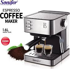 Maybe you would like to learn more about one of these? Sonifer Sf3535 Electric 850w Semi Auto Espresso Coffee Maker 15 Bar 1 6l Water Tank Coffee Machine Uk Plug Price From Jollychic In Saudi Arabia Yaoota