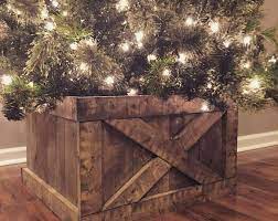 Pin By Stan Cheong On Picture Ideas Christmas Tree Box Stand Christmas Tree Box Farmhouse Christmas Tree Stands