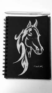 رسم حصان draw horse art drawings sketches simple horse art painting art projects