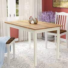 For example, if your table were to be finished in paint, while your hutch is in a a new cherry or maple dining table that complements your hardwood floors adds new beauty to your dining room. Kitchen Dining Tables Up To 55 Off Through 07 05 Wayfair