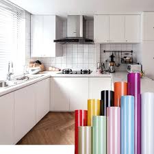 Waterproof Self Adhesive Pvc Vinyl Wallpaper Sticker Roll For Kitchen Furniture Desktop Fridge Wall Modern Home Kitchen Furniture Vinyl Wallpaper Kitchen Decor