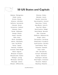 Usa States And Capitals List What S The Best Way To Study All Usa States And Their Capitals Download This U States And Capitals Best Way To Study Usa States