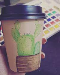 hi insta it s been along tim جربت الرسم ع الاكواب لطيف وممتع جدا رسم فن دعم اكواب انا رسام art draw sketch cup drawin doll food art phone wallpaper