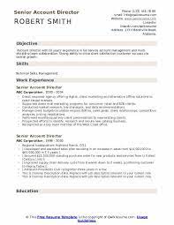 Job description the account director (ad)/senior account director (sad) is the client champion within the organization, demonstrating strong ownership of the clients brand and keeping the focus senior account director work careers. Senior Account Director Resume Samples Qwikresume