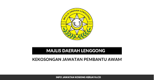 Bagi tugas penyelamat, calon perlu memiliki sijil pertolongan cemas serta berkebolehan berenang dan bagi. Jawatan Kosong Terkini Pembantu Awam Majlis Daerah Lenggong Kerja Kosong Kerajaan Swasta