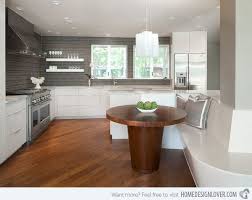15 Small Kitchen Tables In Different Kitchen Settings Home Design Lover Modern Kitchen Tables White Kitchen Interior Round Wood Kitchen Table