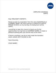 Free Resignation Letter Templates In Ms Word Fabulous Sample Of Doc Picture Ideas Good Employer Application How To Write Resignation Letter
