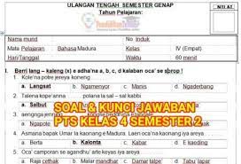 Kunci jawaban bahasa madura kelas 3 sd. Soal Pts Bahasa Madura Kelas 4 Kurikulum 2013 Semester 2 Dan Kunci Jawaban Pendidikanterkini