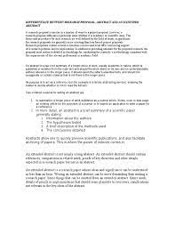 You can include some brief context on the social or academic relevance of your topic, but don't go into detailed background information. Differentiate Between Research Proposal Abstract Summary Academic Publishing