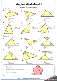 Angles In Triangles Worksheet Geometry Worksheets Angles Worksheet Triangle Worksheet