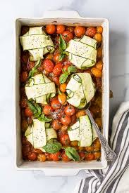 Cheese Zucchini Ravioli With Roasted Tomatoes Low Carb Pasta Dinner