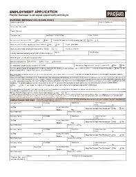 free printable pacsun job application form