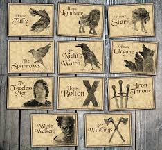 Game Of Thrones Table De Fete De Mariage De Noms Numeros Wedding Party Table Wedding Name Cards Wedding Fans