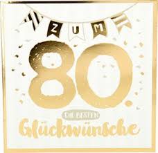 Happy Music Klappkarte Zum 80 Geburtstag