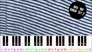 'cause we could stay at home and watch the sunset but i can't help from asking: Are You Bored Yet By Wallows Feat Clairo Piano Letter Notes