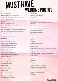 Must Have Wedding Photos Wedding In 2020 Wedding Picture List Wedding Photography Checklist Wedding Photo List