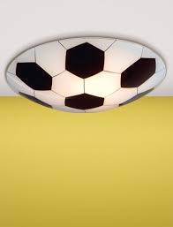 How about the novelty soccer ball collection from elk lighting! Plafon Junior 1 Pilka 1x60w E27 Bialy 87284 Eglo Sports Room Boys Soccer Themed Room Soccer Room