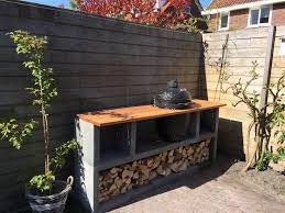 Outdoor Kitchen Bbq Kamado Diy Concrete Beton Buitenkeuken Beton Buitenkeuken Concrete Kamado Kitchen Outdoo Achtertuin Barbecue Buitenkeuken Beton Tuin