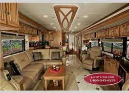 Wide Open Interior On A Winnebago Tour Love The Huge Seating Area Luxury Rvs Rv Interior Rv Living